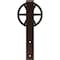 Ekena Millwork Premium Wagon Wheel Roller Hanger w/ Bolts for Barn Door for 1 3/8" Doors, Rustic Brown GB60013RWRB - alternate 1